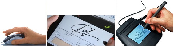 Form Document Handwritten Digital Signature Capture